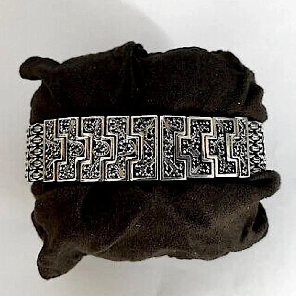 LOIS HILL Unisex Automatic Sterling Silver Bracelet Automatic Watch NWOT RARE